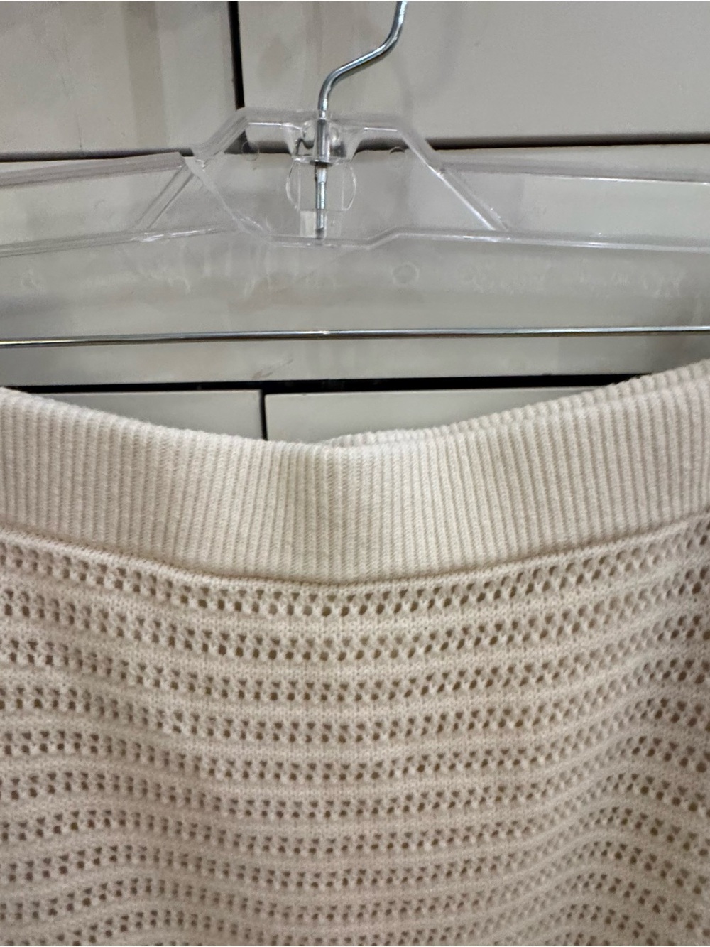 Everlane Cream Open-Weave Knit Midi Skirt - Picture 7 of 7